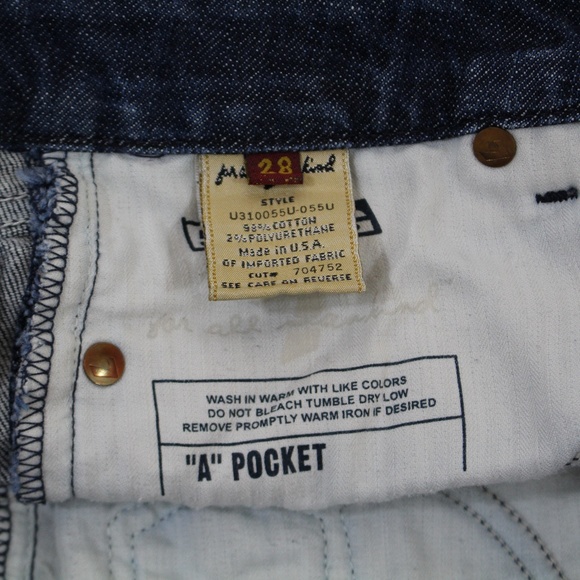 7 For All Mankind Denim Skirt, size 28 - Picture 4 of 4